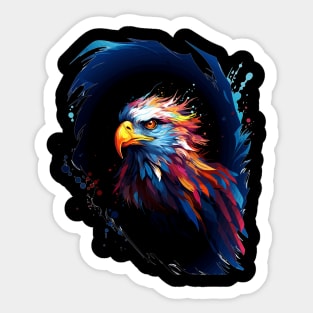 Intense Eagle Portrait Sticker